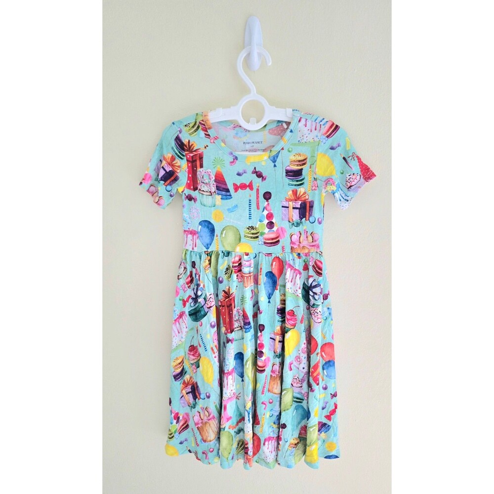 NWOT Posh Peanut Happy Birthday Twirl Dress, Sz 2T, 3T, 6T & 8T
